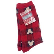 Wholesale - 1pk DISNEY VINTAGE HOLIDAY COZY SOCKS SIZE 10-13, UPC: 197543306550